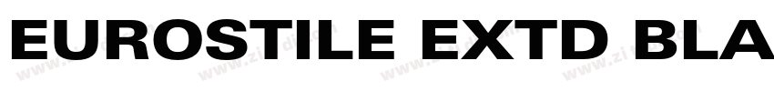 EUROSTILE EXTD BLACK字体转换